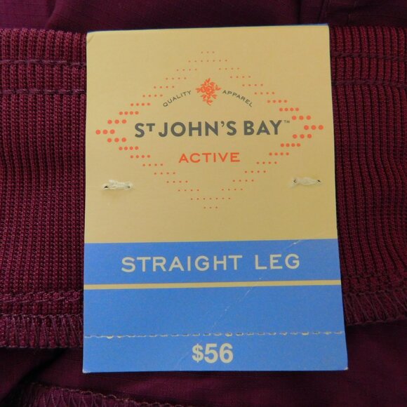 ST JOHN’S BAY Active Quick Dri Convertible Pants Purple XXLT New - Picture 4 of 6